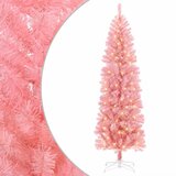  Umjetno vitko božićno drvce 180 cm 300 LED lampica Topla bijela - 180 cm s LED svjetlima | shoptok.hr