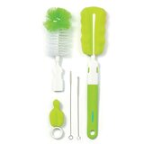 BabyOno set četkica za boce i dude s promjenjivom drškom i mini spužvicom - zelena | shoptok.hr