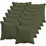  Presvlaka za jastuk 12 kom. HOUTEN Zelena 40 x 40 cm Kord Slike