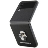 Karl Lagerfeld Originalen ovitek Samsung Galaxy Z Flip 4 - Saffiano Full Bodies - črna zaščita - KLHCZF4SAKCNPK Cene