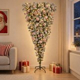  Obrnuto umjetno božićno drvce s granama 180 cm 300 LED lampica Cijene