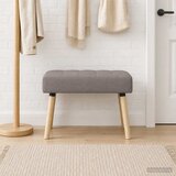  Klupa s utorima Sivosmeđa 60 x 40 x 45 cm Tkanina | Eponuda.com