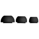 INF Združljivi AirPods Pro silikonski ušesni nastavki - beli ušesni čepki (3 pari) Black, (5000074665) | Shoptok.si
