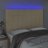  Posteljno vzglavje krem 144x5x118/128 cm blago, (20938372) | Shoptok.si