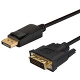 Savio CL-106 video cable adapter 1.8 m DisplayPort DVI Black | shoptok.hr
