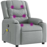 vidaXL Masažna fotelja za odmor, svijetlo siva tkanina | shoptok.hr