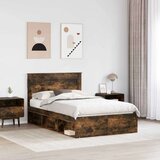  Konstrukcija postelje z vzglavjem Dimljeni oreh 120 x 200 cm, (5000104078) | Shoptok.si