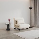 Bessagi Home Fotelj S Funkcijo Ležišča Luna, Bela | Shoptok.si