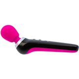 Palm Power Extreme Wand - masažni vibrator z možnostjo polnjenja (roza-črna) | Shoptok.si