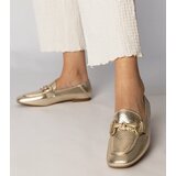 Gemre Golden elegant women's ballet flats with Serina embellishment | shoptok.hr
