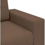  Set sofe od 3 dijela s jastučićima smeđe tkanine | shoptok.hr