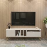 HANAH HOME mistico (180) - white, gold whitegold tv stand cene