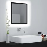 vidaXL LED kopalni&scaron;ko ogledalo črno 40x8,5x37 cm iverna plo&scaron;ča cene