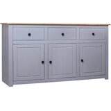  Komoda od masivne borovine siva 135x40x80 cm asortiman Panama | shoptok.hr