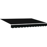  Povlačivi tende Crna 300 x 250 cm Platno i Aluminij | shoptok.hr
