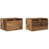  Wall-mounted noćni ormarić 2 pcs Staro drvo Konstruirano drvo | Eponuda.ba