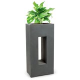 Blumfeldt Airflor, korito za rože, 45 x 100 x 27 cm, steklolaminat, za zunanje/notranje prostore, temno siva barva Cene
