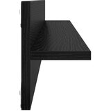 Police na zidu s policom 4 pcs Crni hrast 80 x 11,5 x 18 cm | shoptok.hr