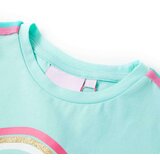  Dječja majica svijetla boja mente 116 | shoptok.hr