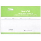 NARODNE NOVINE-UT VI-17/NCR NALOG ZA UPORABU VOZILA ZA SPECIJALNE POTREBE U ZDRAVSTVU - HITNI PRIJEVOZ (Obrazac SAN - 5); Blok 3 x 50 listova, 21 x 14,8 cm | shoptok.hr
