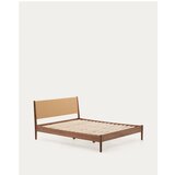 Kave Home Temno rjava zakonska postelja z letvenim dnom 160x200 cm Elan – | Shoptok.si