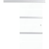  Klizna vrata od stakla ESG i aluminija 76 x 212 cm srebrna | shoptok.hr