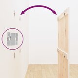  Zidno uzglavlje bijelo 95,5 x 3 x 110 cm od masivne borovine | shoptok.hr