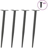  Noge za konzolni stol konusnog oblika 4 kom antracit 72-73 cm čelik | shoptok.hr