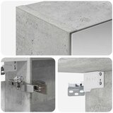  Kupaonski ormar s ogledalom Betonski sivi 50 x 14 5 x 70 cm | shoptok.hr