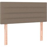  Box spring postelja z vzmetnico LED taupe 80x200 cm blago, (20790096) | Shoptok.si