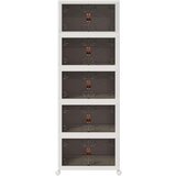 vidaXL Škatla za shranjevanje s kolesi 75 L 64x40x179 cm | Shoptok.si