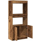  Visoka komoda boja staro drvo 63x33x140 cm konstruirano drvo | shoptok.hr