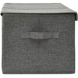  Kutija za pohranu od tkanine 50 x 30 x 25 cm antracit | shoptok.hr