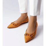 Gemre Brown pointed-toe ballet flats Aimé | Shoptok.si