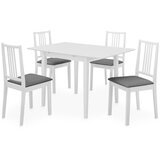 vidaXL 5-dijelni blagovaonski set od MDF-a bijeli Cijene