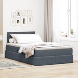  Krevet s od storage s madracem Tamno siva 120 x 200 cm Baršun | shoptok.hr