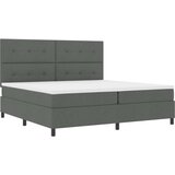  vzmetnica s posteljo temno siva 200x200 cm tkanina, (22083370) | Shoptok.si