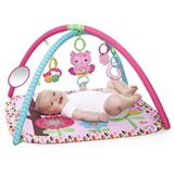 Kids II Bright Starts dječja podloga za igru + 4 igračke, Charming Chirps, roza 52170 | shoptok.hr