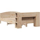 Krevet s regalom za knjige bez madraca 135x190 cm od borovine | shoptok.hr