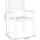  Vrtna garnitura - 7-dijelni vrtni blagovaonski set od bagremovog drva i metala - Crna Dužina stola 180 cm 6 Dužina stola 180 cm | shoptok.hr