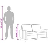  Dvosjed od tkanine smeđesivi 120 cm | shoptok.hr
