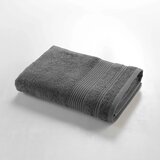 Douceur d intérieur Temno siva bombažna brisača iz frotirja 70x130 cm Tendresse – Cene