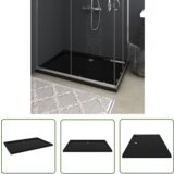 The Living Store Pravokotna ABS tuš kad črna 80x120 cm - Tuš Kad, (21738212) Cene