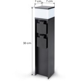  Brilagi - Spoljašnja lampa sa 2 SCHUKO utičnicama 1xG9/11W/230V IP44 crna | Eponuda.com