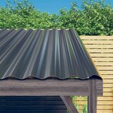 vidaXL Strešne plošče 12 kos prašno premazano jeklo antracit 100x36 cm | Shoptok.si