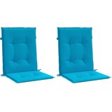  Jastuci za vrtne stolice 2 kom plavi 100 x 50 x 3 cm od tkanine | Eponuda.com