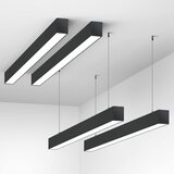 Mitea Lighting Visilica crna 24W 220~240V 6500K L1200 x W50 x H60mm LED linearna svetiljka (ili nadgradna) 2200lm M109051-C Cene