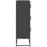  Visoka ploča crna 68x39x123 cm čelik | shoptok.hr