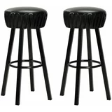  Barski stoli 2 kosa črno umetno usnje, (20967366)