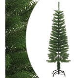 vidaXL Umjetno usko božićno drvce sa stalkom 120 cm PE Cijene